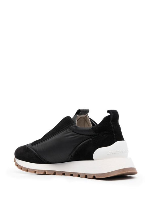 monili-embellished slip-on sneakers